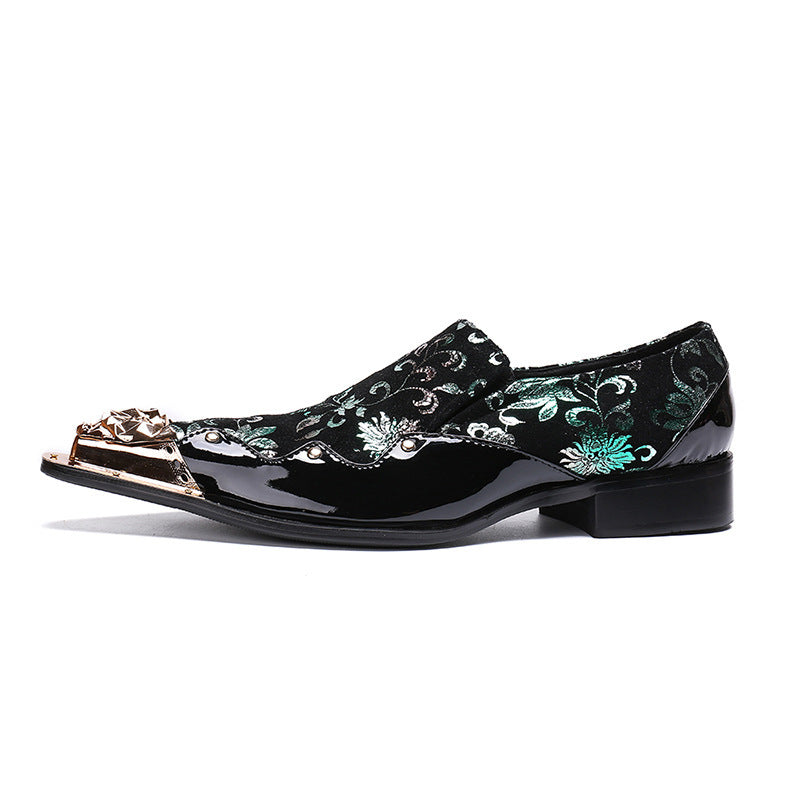 Trendy Business Men's Shoes With Pointed Toe Caps And Leather Shoes