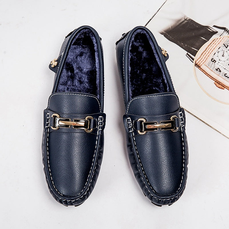 Men's Shoes, Lightweight One-step Casual Leather Shoes