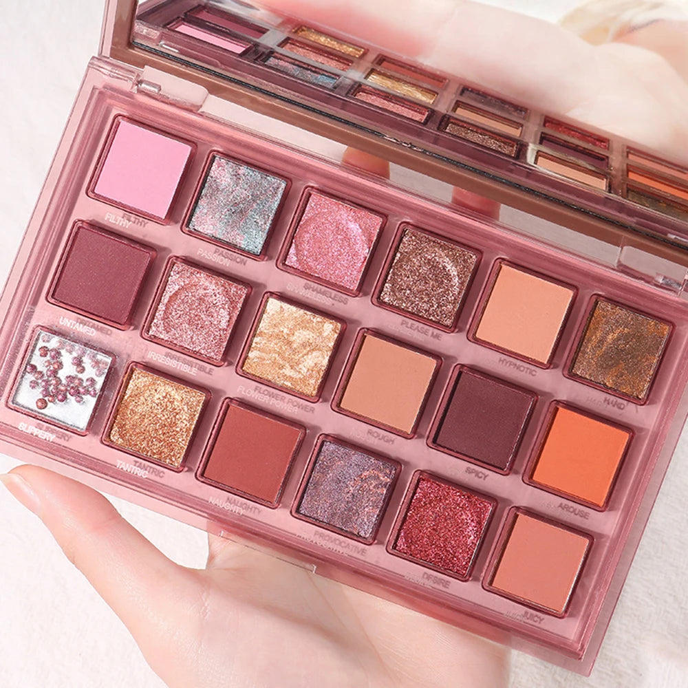 Eyeshadow Palette Shimmer Matte Eye Shadow Waterproof Cosmetic Beauty Makeup TSLM2