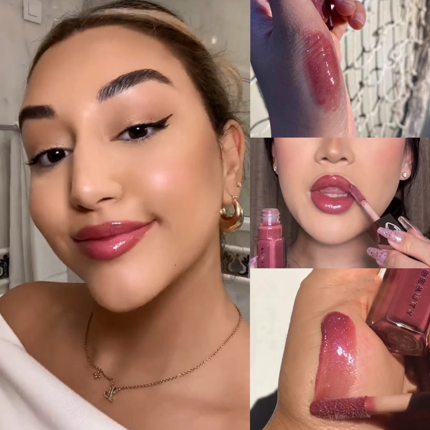 FB Gloss Bomb Cream Heat High Shine Lip Gloss Glitter Moisturizing Plumper Long Lasting Liquid Lipstick 9ml