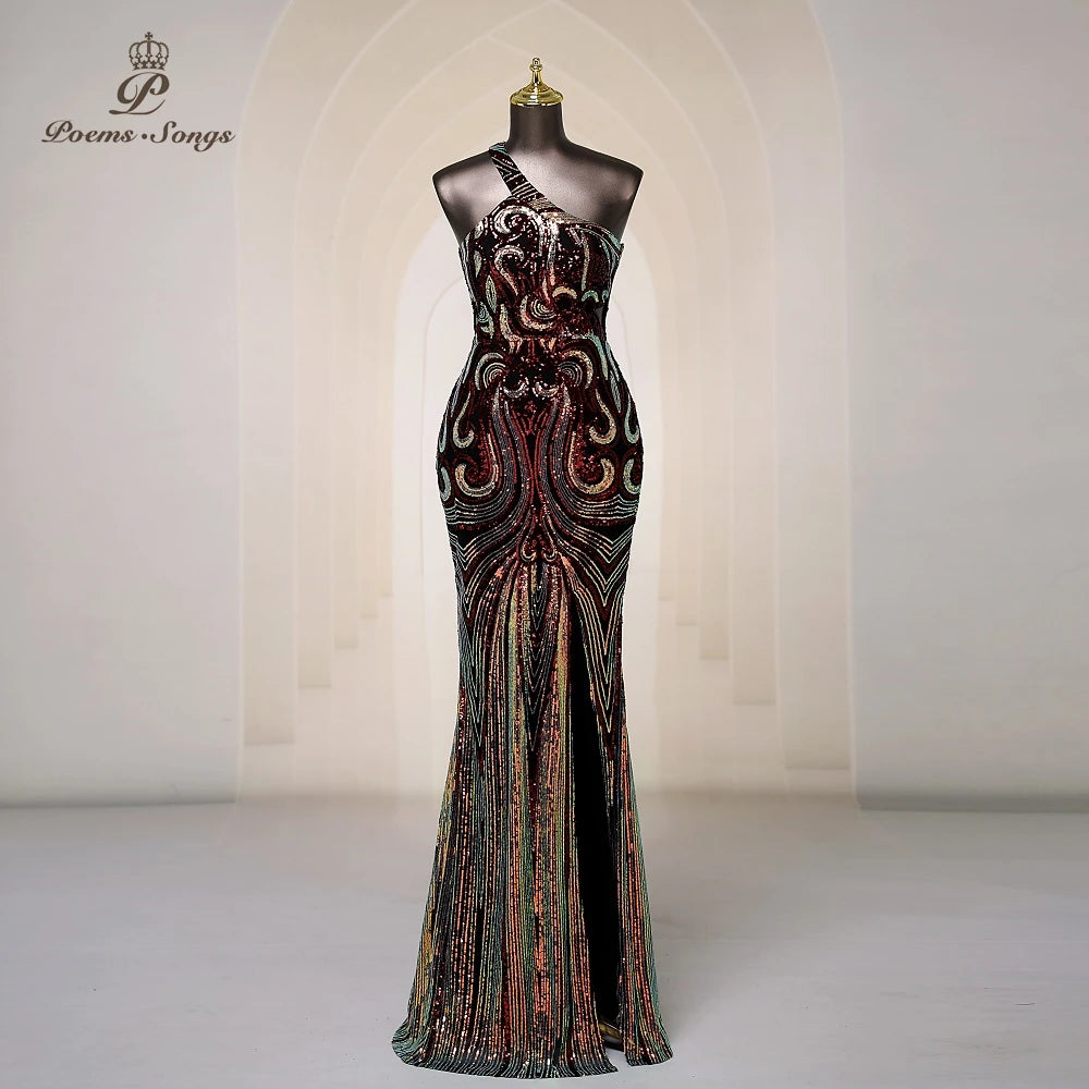 New Sexy neck and Split Evening Dresses Prom Gowns Wedding Party Maxi dress formal occasion dresses vestidos de noche bridesmaid