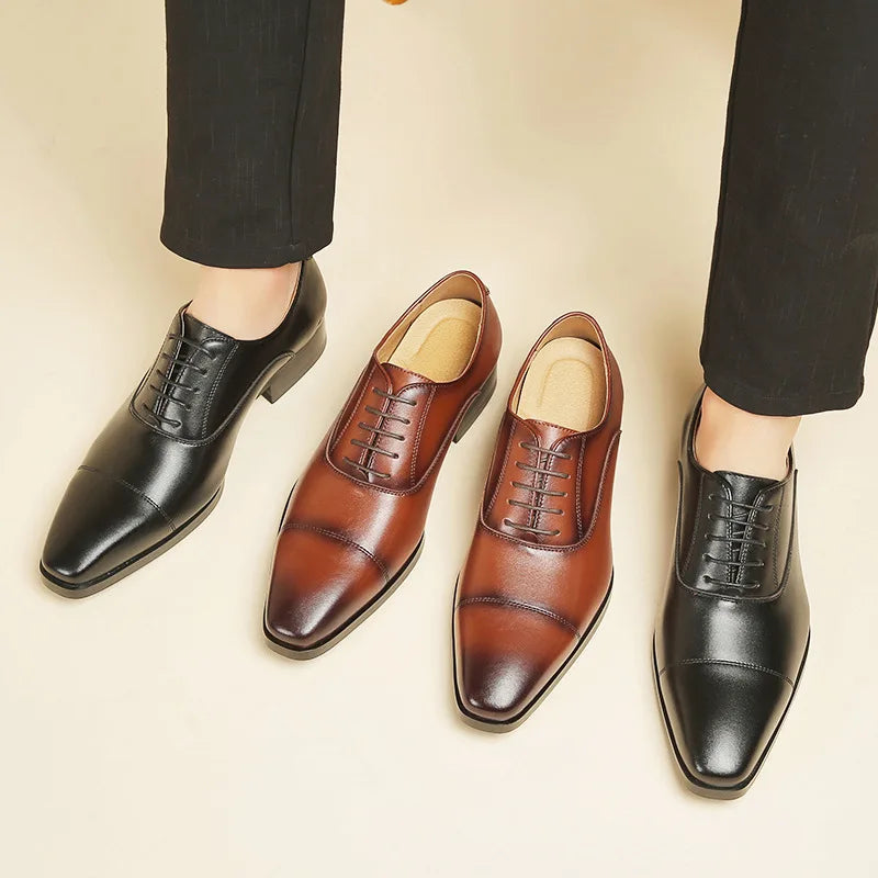 Genuine Leather Mens Dress Shoes