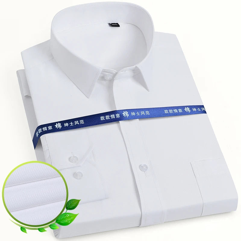 Men's Classic Long Sleeve Solid/striped Shirts