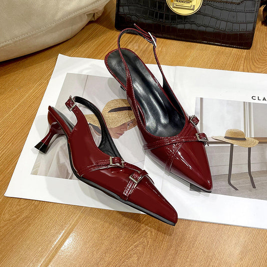 Women's Fashionable And Elegant Shoes With Buckle