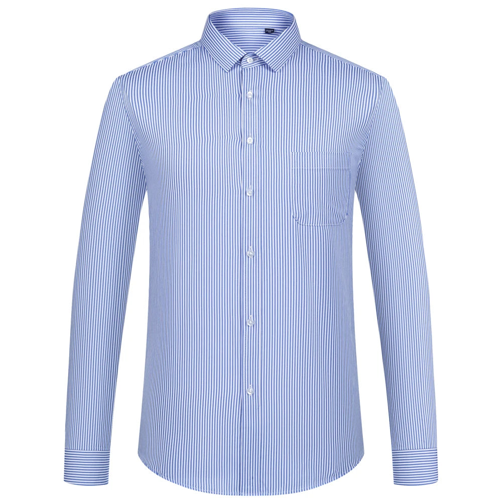 Men's Classic Long Sleeve Solid/striped  Shirts