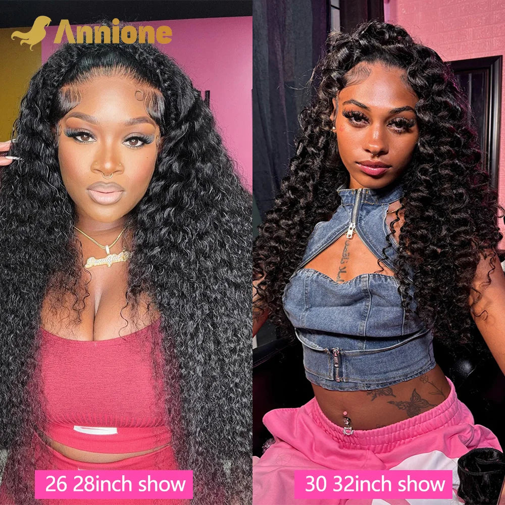 Curly Deep Wave Human Hair Bundles 30 32 Inch 4/3/1PCS Bundles Raw Hair 100% human